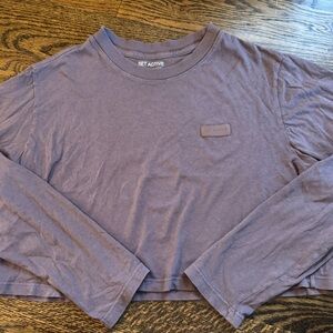 SET Active Crop Long Sleeve Top, Mauve color - Size XS